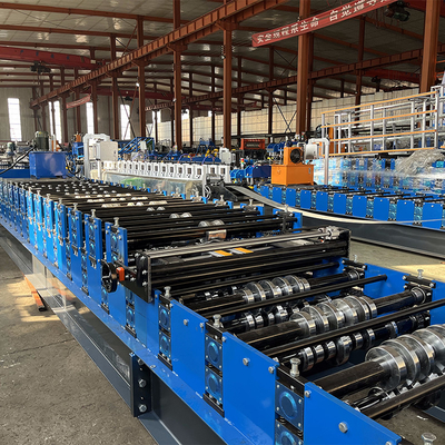 Çelik Profil Çift Katmanlı Yüksek Kırbaç Zimbabve Popüler Çatı Yaprak Rulo Formasyon Makinesi