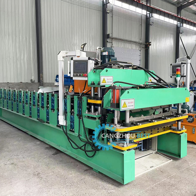 YX840&amp;836 Çelik Profil Çift Katmanlı Çatı Renkli Yaprak Rulo Yapım Makinesi