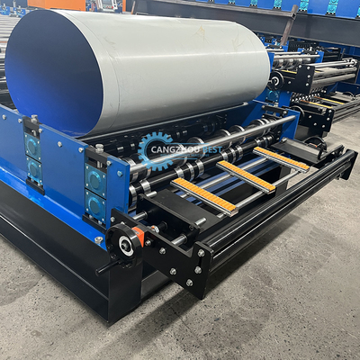Peru Popüler Tr4&amp;Tr5 Çift Katmanlı Çelik Profili Galvanizli Çinko Kaplama Çatı Rulo Formasyon Makinesi