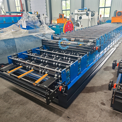Peru Popüler Tr4&amp;Tr5 Çift Katmanlı Çelik Profili Galvanizli Çinko Kaplama Çatı Rulo Formasyon Makinesi