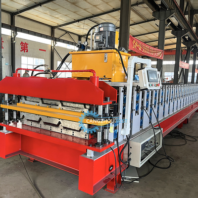Otomatik Çalışma Çelik Plakalı Çatı Yaprak Makinesi Pürüzsüz Üretim İçin