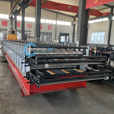 Otomatik Çalışma Çelik Plakalı Çatı Yaprak Makinesi Pürüzsüz Üretim İçin
