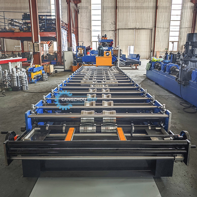 1050mm Galvanizli Çelik Çatı Profili Trapezodial Yaprak Rulo Formasyon Makinesi