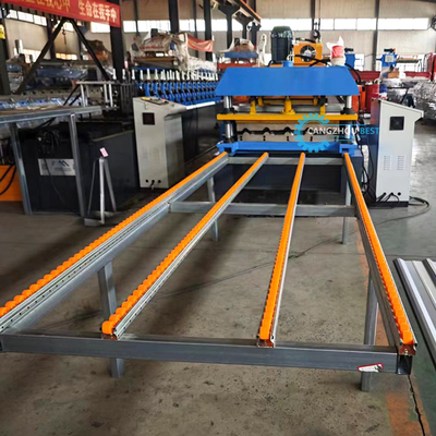 Otomatik PPGI GI Cut-Off Çelik Profil Çatı Yaprak Rulo Formasyon Makinesi