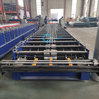 Rusya Popüler H44 Çelik Profil Galvanizli Çatı Paneli Rulo Yapım Makinesi