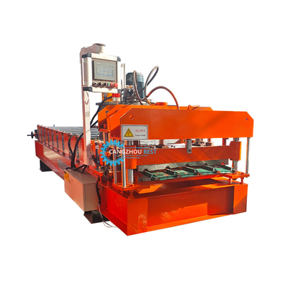 Renkli Çelik IBR Çatı Yaprağı / Kelepçe Tek Katmanlı Çatı Yaprağı Rulo Formasyon Makinesi