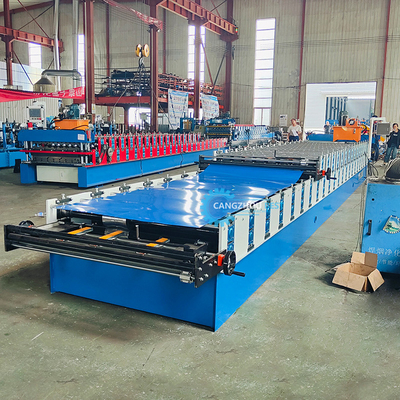 PLC Kontrol Otomatik Kesme Hidrolik Çatı Yaprağı Yuvarlama Makinesi