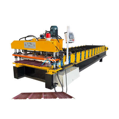 PLC Kontrol Sistemi 0.3mm-0.8mm için Metal Çatı Makinesi