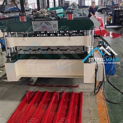 Soğuk Malzeme Kalınlığı 0.3-0.8mm Metal Çatı Panel Makine Etkili Üretim