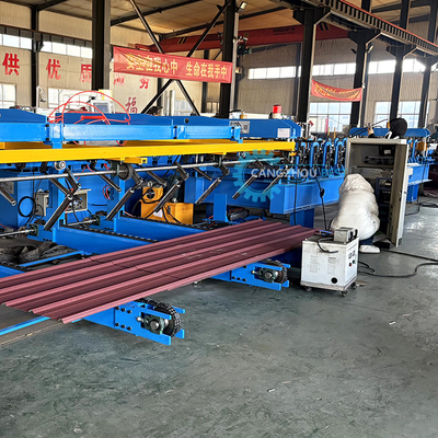 PLC Mükemmel Şekilli Dayanıklı Çatı Yaprakları Rulo Formasyon Makinesi