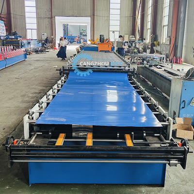 Otomatik 0.25-0.6mm Kalınlığı Çift Katlı Çatı Yaprak Rulo Yapım Makinesi Hızlı Üretim Hızı