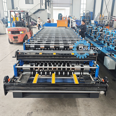 0Büyük projeler için Delta PLC tarafından.6mm Çatı Yaprakları Rulo Formasyon Makinesi