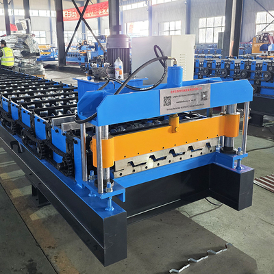 Renkli çelik yüksek kaburga çelik profili IBR Trapezoidal çatı levhası rulo şekillendirme makinesi