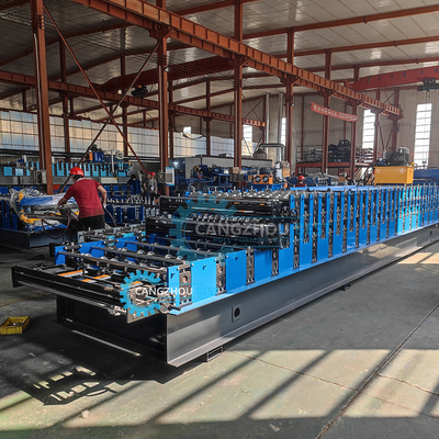 Şili Popüler Zee Tile Corrguated Tr4 Üç Katmanlı Çatı Yaprakı Rulo Yapım Makinesi