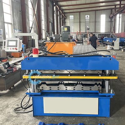 3Kw ana motoru ile çift katmanlı dalgalanmış levha yuvarlama makinesi