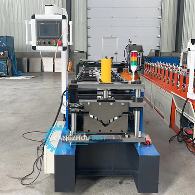 Galvanizli Yağmur Oluğu Profil Rulo Şekillendirme Makinesi (PLC Kontrollü)