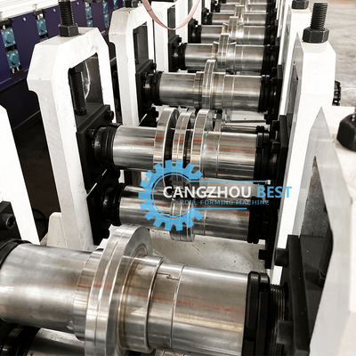 Çelik Profil İki Boyutlu Stud Roll Forming Makines With Hydraulic Punching