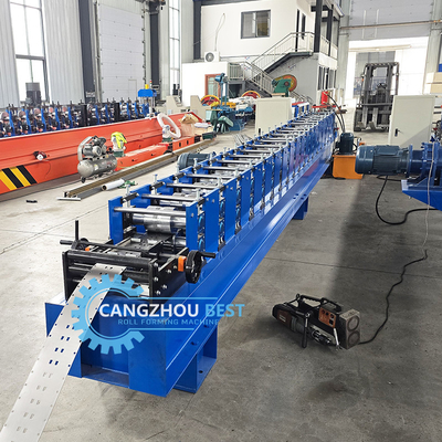 Galvanizli Çelik PLC Kontrol Rafı Dikey Rack Roll Forming Makinesi
