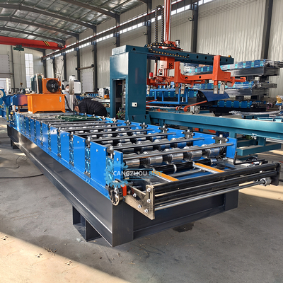 Hidrolik Yüksek Hızlı Metal Çatı Kiremiti Rulo Şekillendirme Makinesi