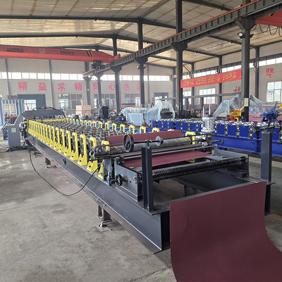 Otomatik Renkli Çelik Çatı Kiremiti Rulo Şekillendirme Makinesi