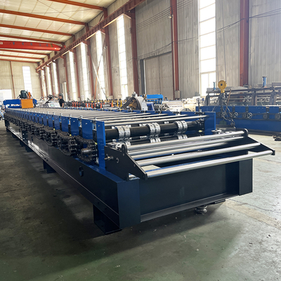 Galvanizli Çelik Çift Katlı Döşeme Sacı Rulo Şekillendirme Makinesi