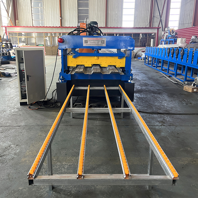 Galvanizli Çelik Çift Katlı Döşeme Sacı Rulo Şekillendirme Makinesi