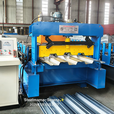 North American Market Canada 1.5"B 3"B Concrete Roof Floor Roll Forming Machine Aluminum Roof Sheet Making Machine