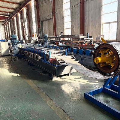 PLC Control Galvanized Steel Profile Purlin Making Roll Forming Machine 3mm Thickness 