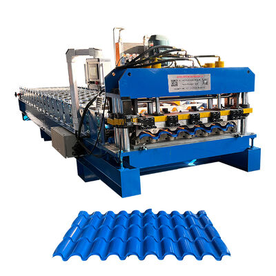 Yapı malzemeleri 0,35-0,6 mm Monaco sırlı kiremit rulo şekillendirme makinesi