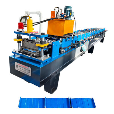 Kendiliğinden kilitlenen Çatı Paneli Rulo Şekillendirme Makinesi