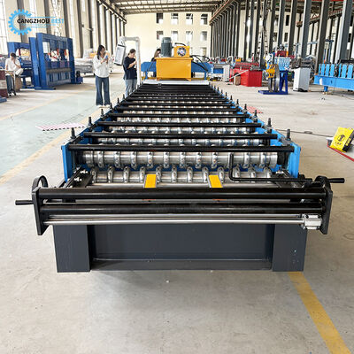 Galvanizli Çelik Oluklu Çatı Kaplama Levhası Rulo Şekillendirme Makinesi İmalatı