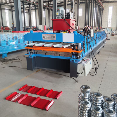 IBR ve Oluklu Levhalar için Yüksek Hızlı Çift Katmanlı Kiremit Rulo Şekillendirme Makinesi