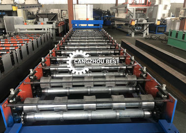YX-840 3kw Şekilli Çatı Kaplama Rulo Şekillendirme Makinesi 1000mm Genişlik
