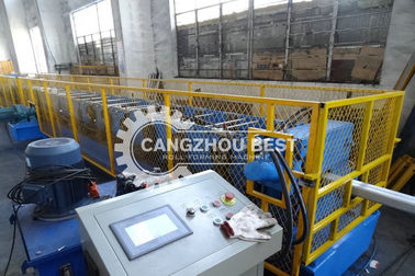Galvanizli Çelik Yuvarlak Şekil&amp;Kavre Tüp Aşağı Boru Rulo Formasyon Makinesi