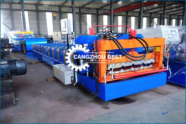 Renkli Çelik IBR Çatı Taşları Soğuk Yapım Rulo Formasyon Makinesi
