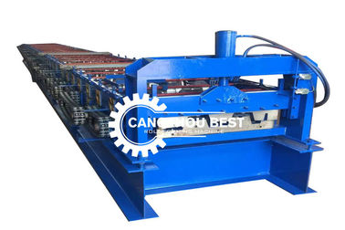 Galvanizli Çelik Büyük Güç 8-25m/min Metal Deck Roll Forming Machine