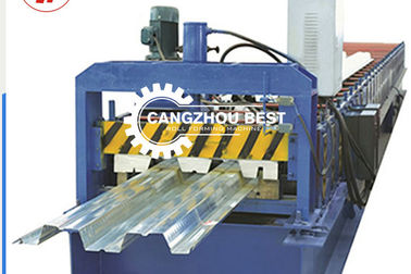 Galvanizli Çelik Büyük Güç 8-25m/min Metal Deck Roll Forming Machine
