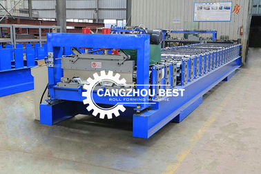 Otomatik Kesme Çelik Profil Yapımcılık Decking Yaprak Yer Rulo Formasyon Makinesi