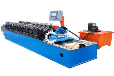 25m/Min'de sabitlenmiş ve söndürülmüş Snap Lock Stud ve Track Roll Forming Machine
