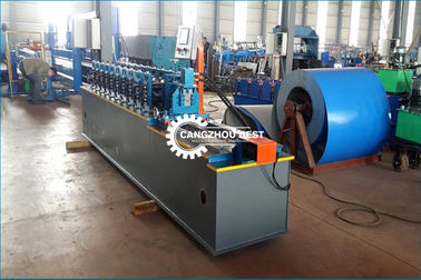 25m/Min'de sabitlenmiş ve söndürülmüş Snap Lock Stud ve Track Roll Forming Machine