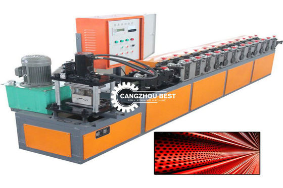 Hidrolik Kesim  PLC Sistemi 0.6mm Kepenk Kapı Şekillendirme Makinesi