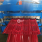 Zincir Tahrik 380v Çatı Sac Rulo Şekillendirme Makinesi Çelik Derin Kaburga Tuğla Karo / Q Karo Soğuk Yapımı