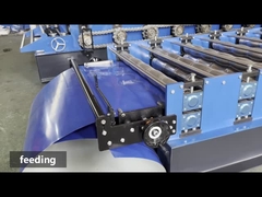 Renkli Çelik 3kw Servo Motor Yüksek Hızlı Zee Çatı Q Tile Roll Forming Machine
