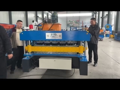 Meksika Tek katmanlı PLC Kontrol Sistemi Çatı Yaprak Rulo Formasyon Makinesi